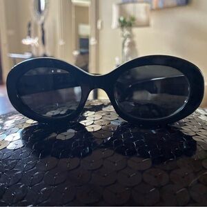Celine Triomphe Logo Oval Sunglasses